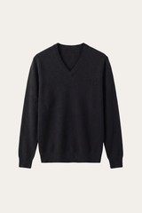 Merano V-Neck Knit Sweater Black