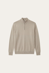 Arlino Quarter Zip Knit Beige