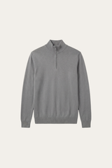 Arlino Quarter Zip Knit Dark Grey