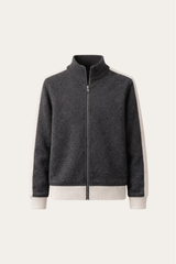 Francesco Merino Cardigan Dark Grey