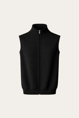 Alberto Merino Zip Vest Black
