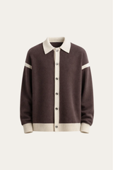 Emanuele Alpaca Knit Cardigan Brown