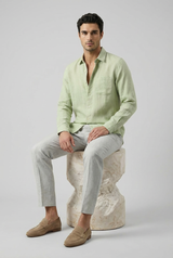 Dolcevita Longsleeve - Mint Green/Beige
