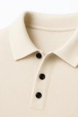 Alessandro Merino Polo Knit Beige