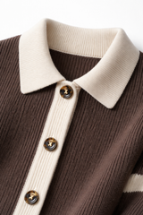 Emanuele Alpaca Knit Cardigan Brown