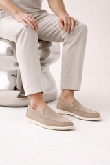 Leonis Suede Loafers Beige