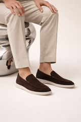 Leonis Suede Loafers Brown