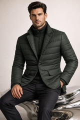 Corrado Quilted Hybrid Jacket Green