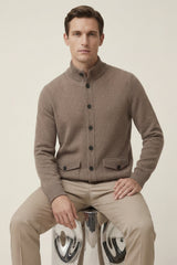 Giotto Cashmere Cardigan Mocha