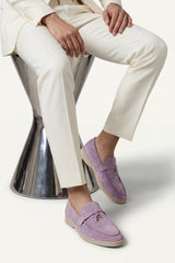Leonis Buckle Loafer Lilac