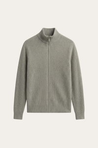 Roma Cashmere Cardigan Grey Green