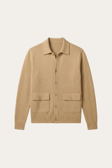 Lorenzo Cashmere Cardigan Camel