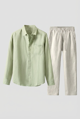Dolcevita Longsleeve - Mint Green/Beige